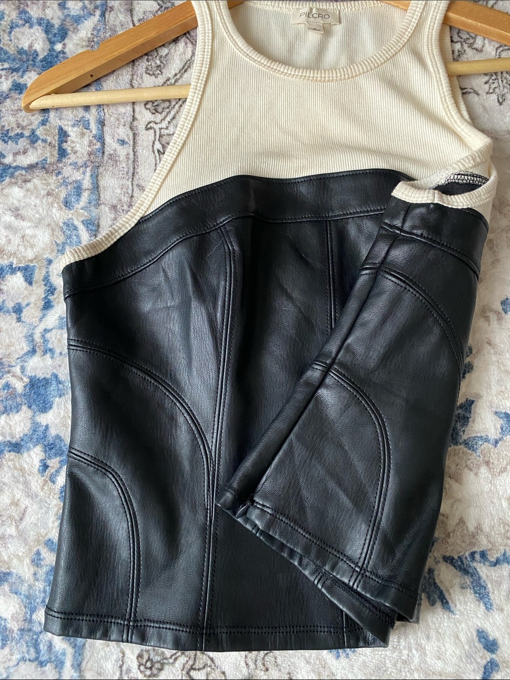 Anthropologie Pilcro Layered Corset Top - Picture 7 of 9